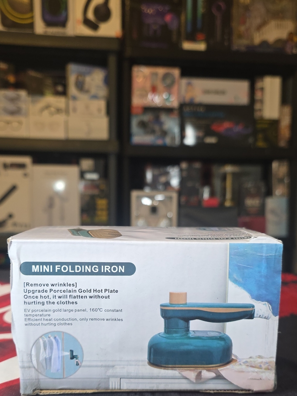 Mini Folding Iron - Teal Portable Travel Iron
